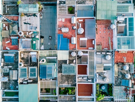 aerial view photography of houses
