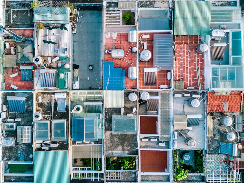 aerial view photography of houses