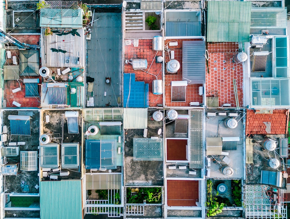 Fotografía de vista aérea de casas