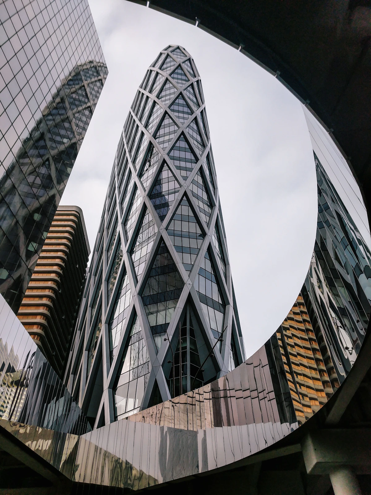 Abstract architectural structural lines