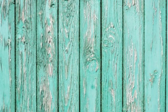 teal wooden pallets