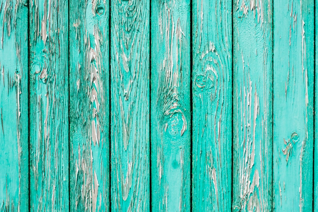 teal wooden pallets