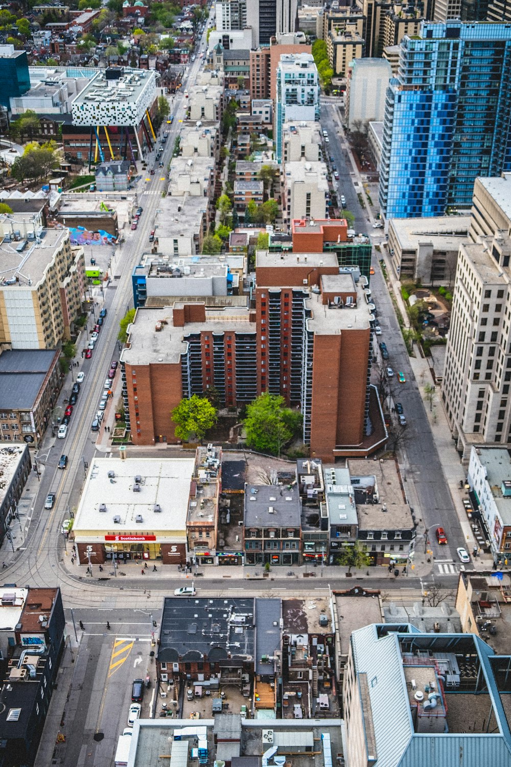 Vue aérienne de la ville pendant la journée