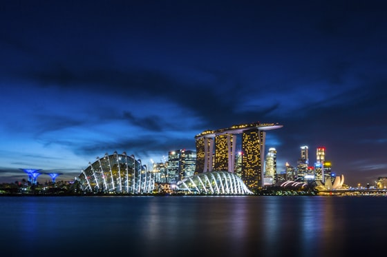 Marina Bay Sands al anochecer
