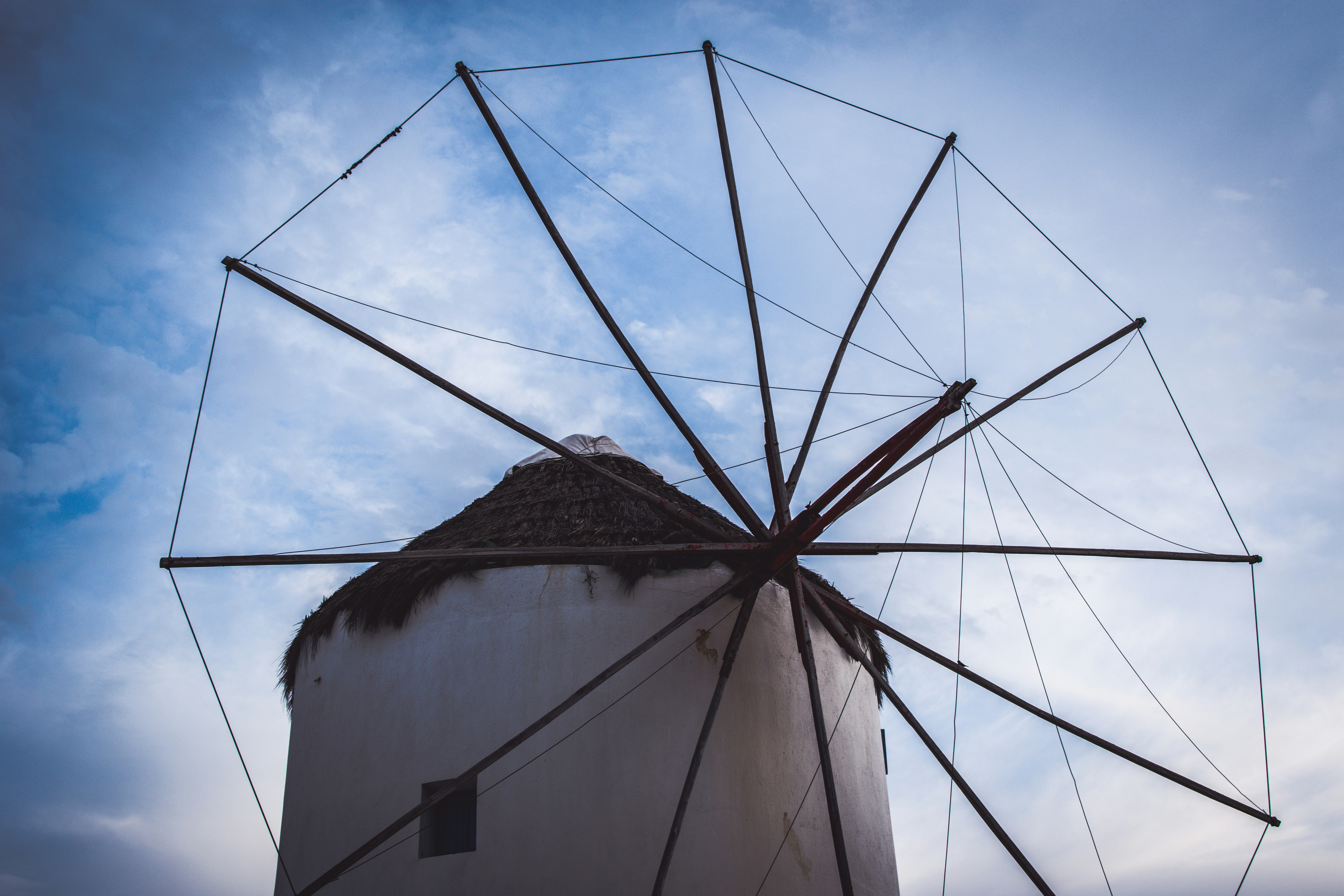 A wind power generator.