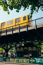 yellow and black train on rail