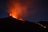 Close-up of glowing lava flowing from Volcán de Fuego during an evening hike.