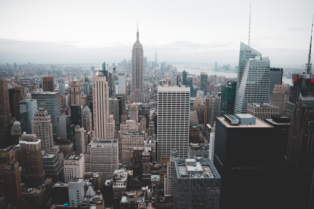 aerial photography of concrete buildings at daytime