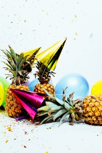 yellow pineapple fruits