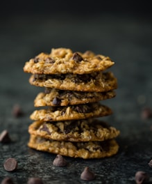 stack of chocolate cookies