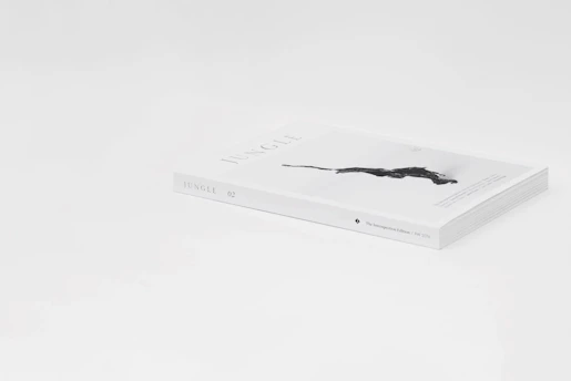 A sleek fashion catalog spread featuring minimalist layouts and soft cream backgrounds.