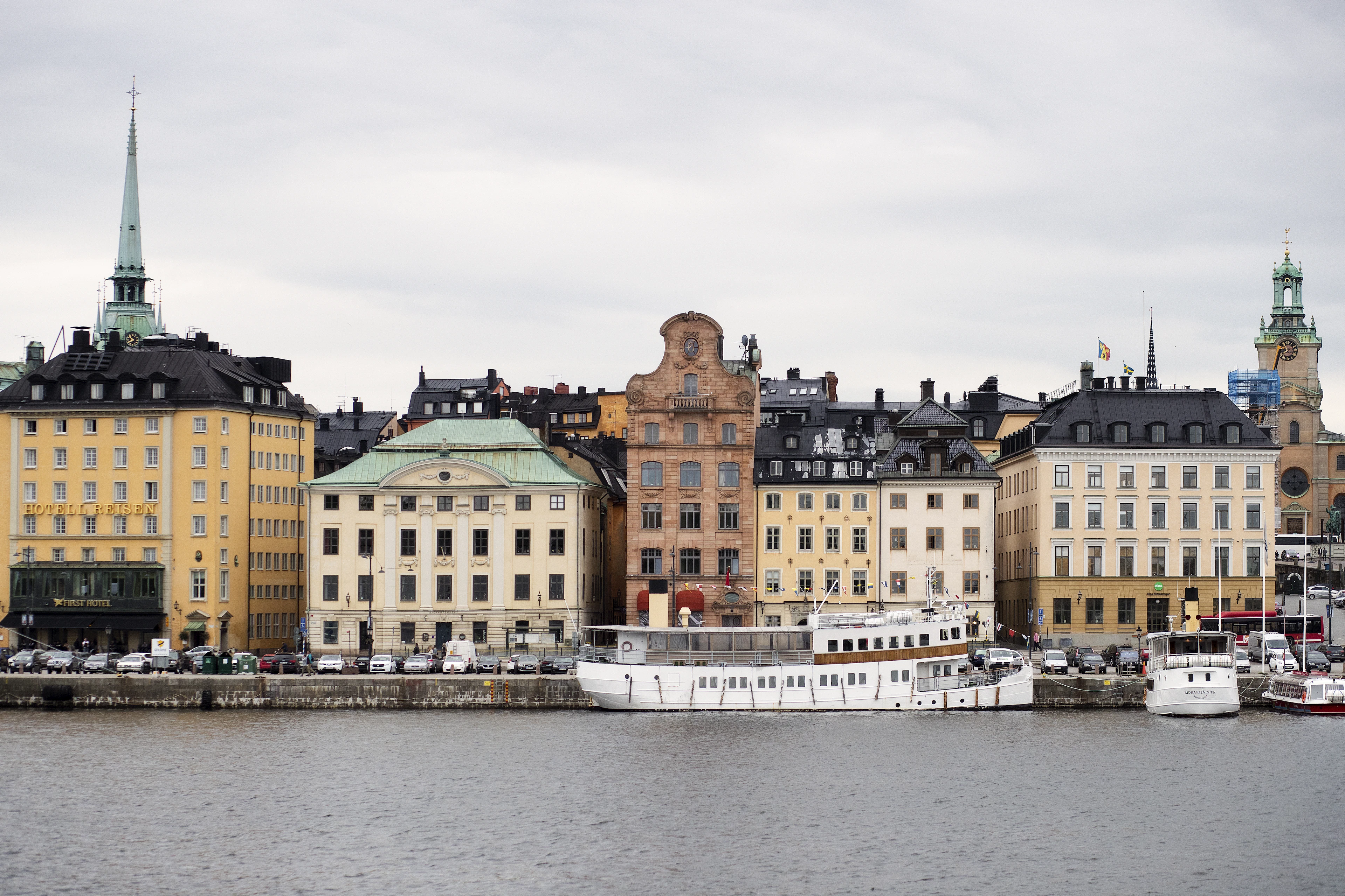 Arriving by water: the Gamla Stan waterfront, Stockholm