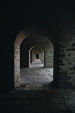 brick walled hallways