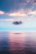 cloud above ocean