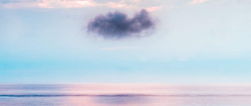 cloud above ocean