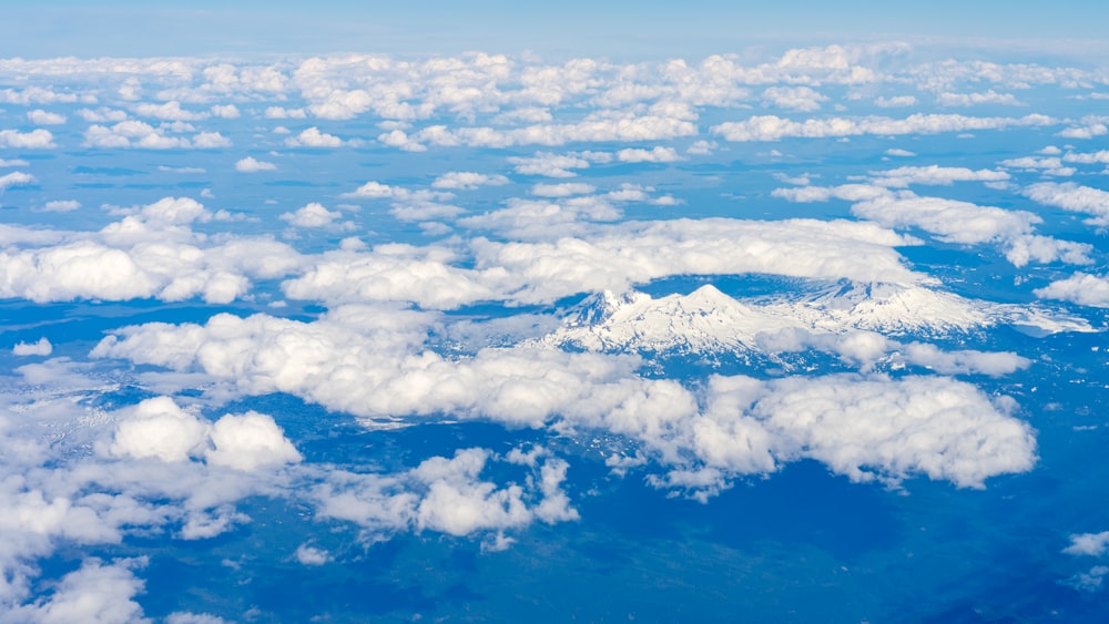 aerial photography of clouds