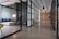 hallway between glass-panel doors