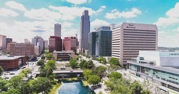 A view of Omaha, NE
