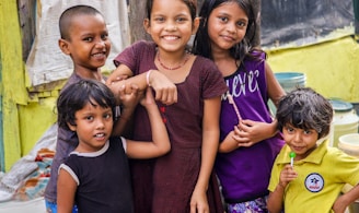 five children smiling