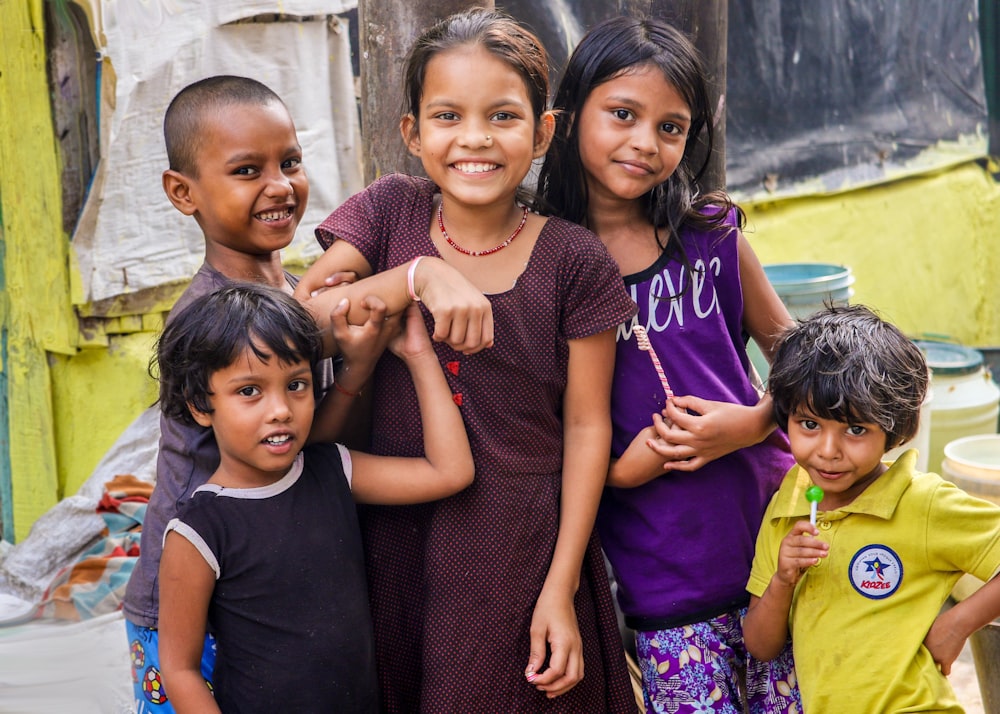 five children smiling