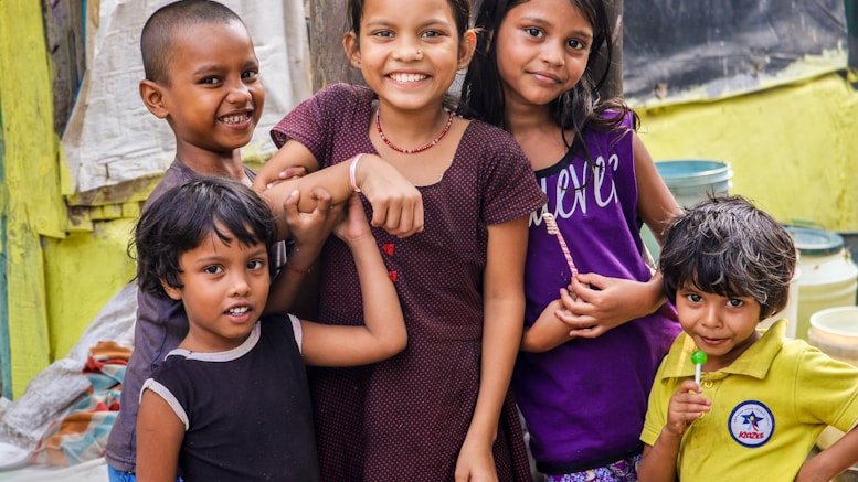 five children smiling