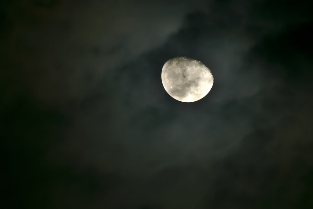 half-moon at nigh time