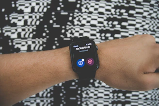 black smartwatch