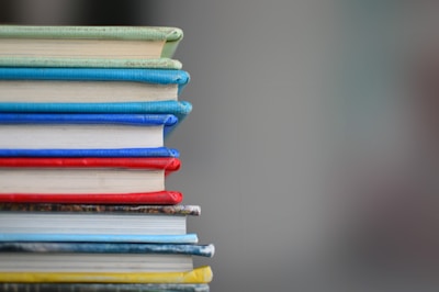 shallow focus photography of books