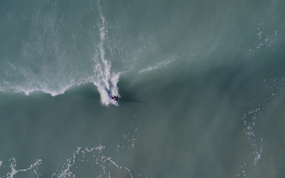 man surfing on the ocean wave