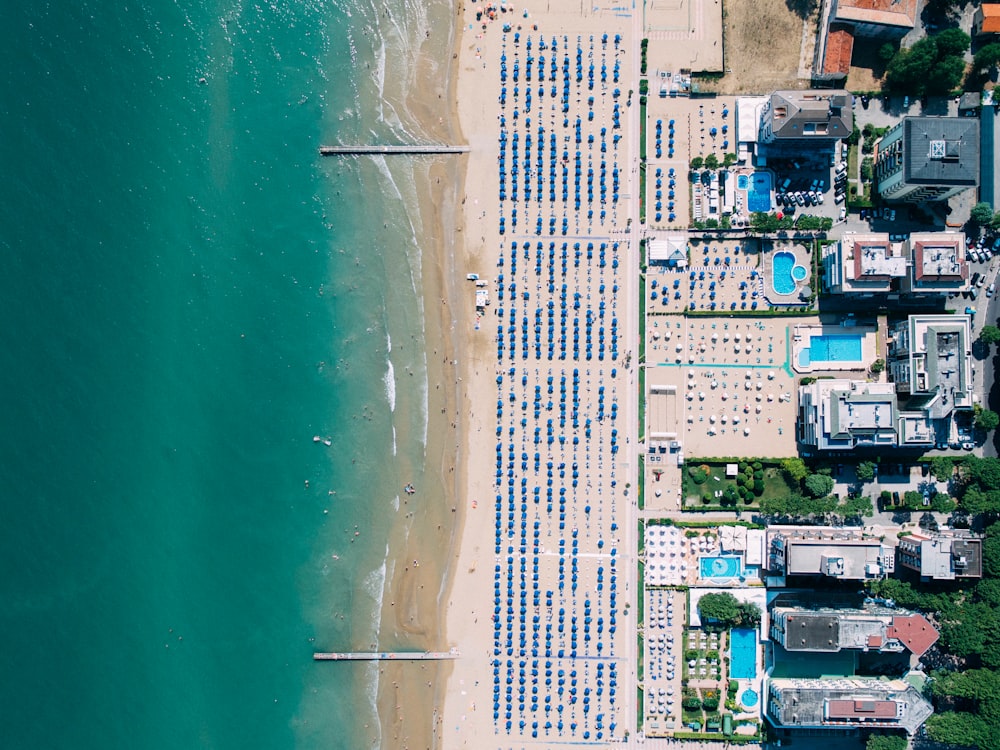 Vista aérea da cidade perto de Bach