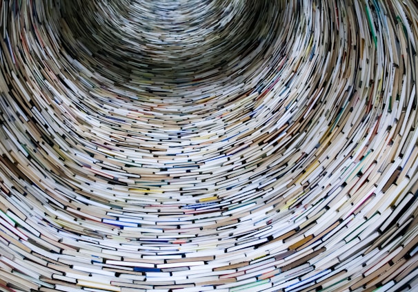 low angle view of tower books