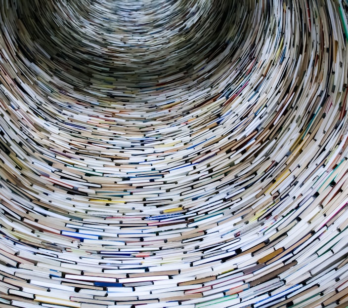 low angle view of tower books