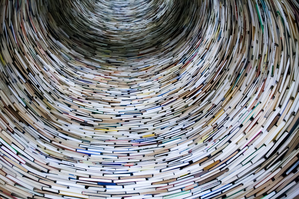 low angle view of tower books