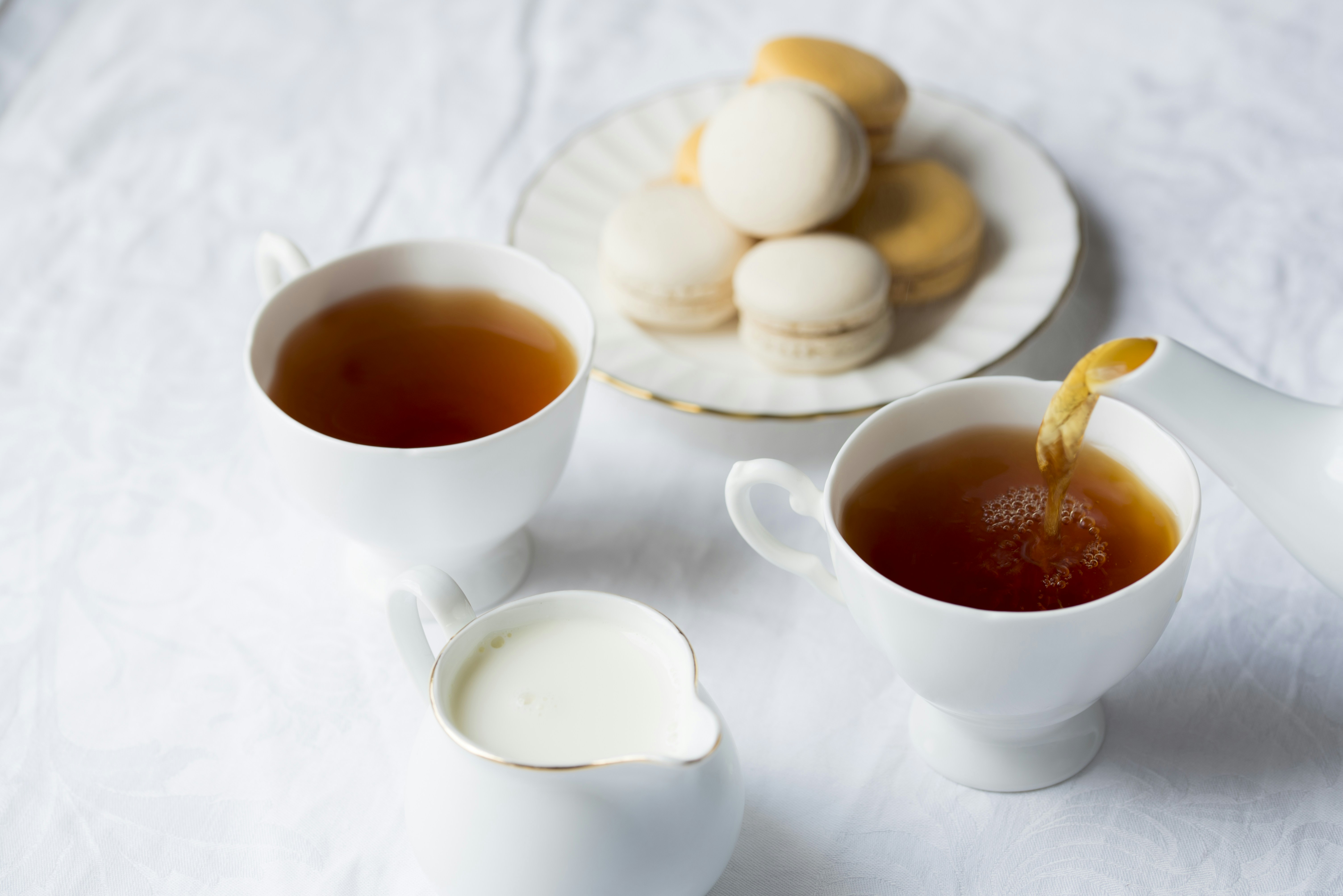 Tea time and macaroons