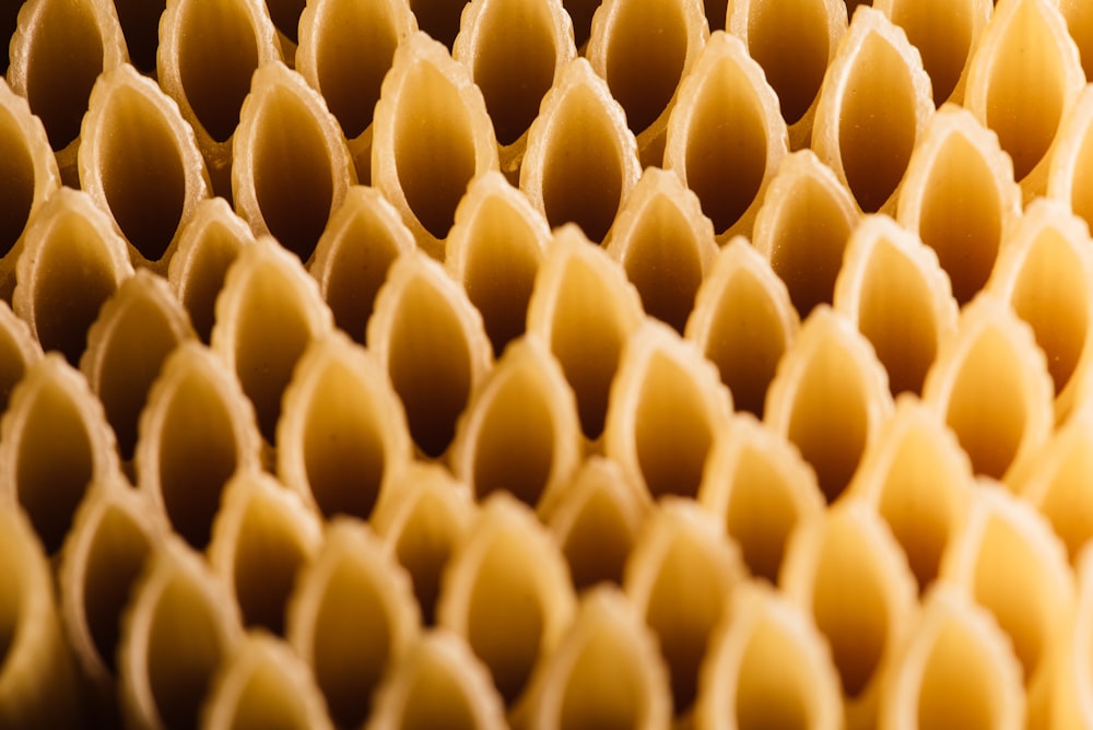 a close up of a pattern made of pasta noodles