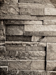 Natural stone wall cladding adding texture to a commercial lobby.