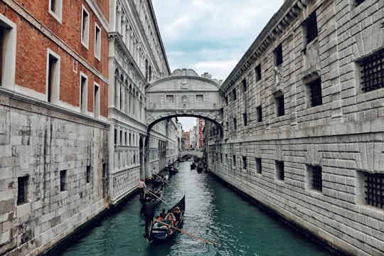 Grand Canal, Venice Italy in Bridge of Sighs Italy