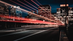 long exposure photography of road and cars