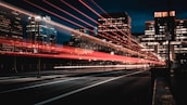 long exposure photography of road and cars