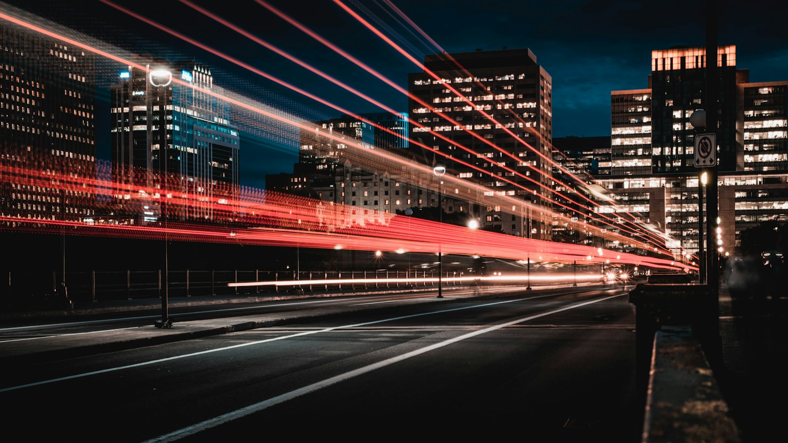 Long exposure photography of road and cars