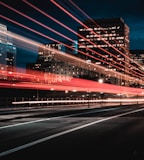 long exposure photography of road and cars