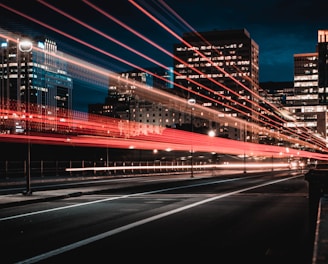 long exposure photography of road and cars