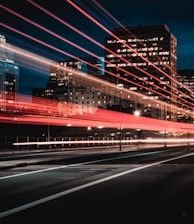 long exposure photography of road and cars