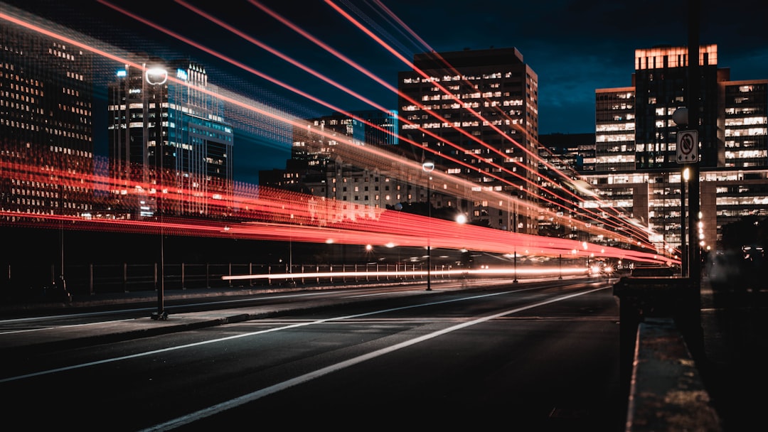 long exposure photography of road and cars, Ottawa road in the evening