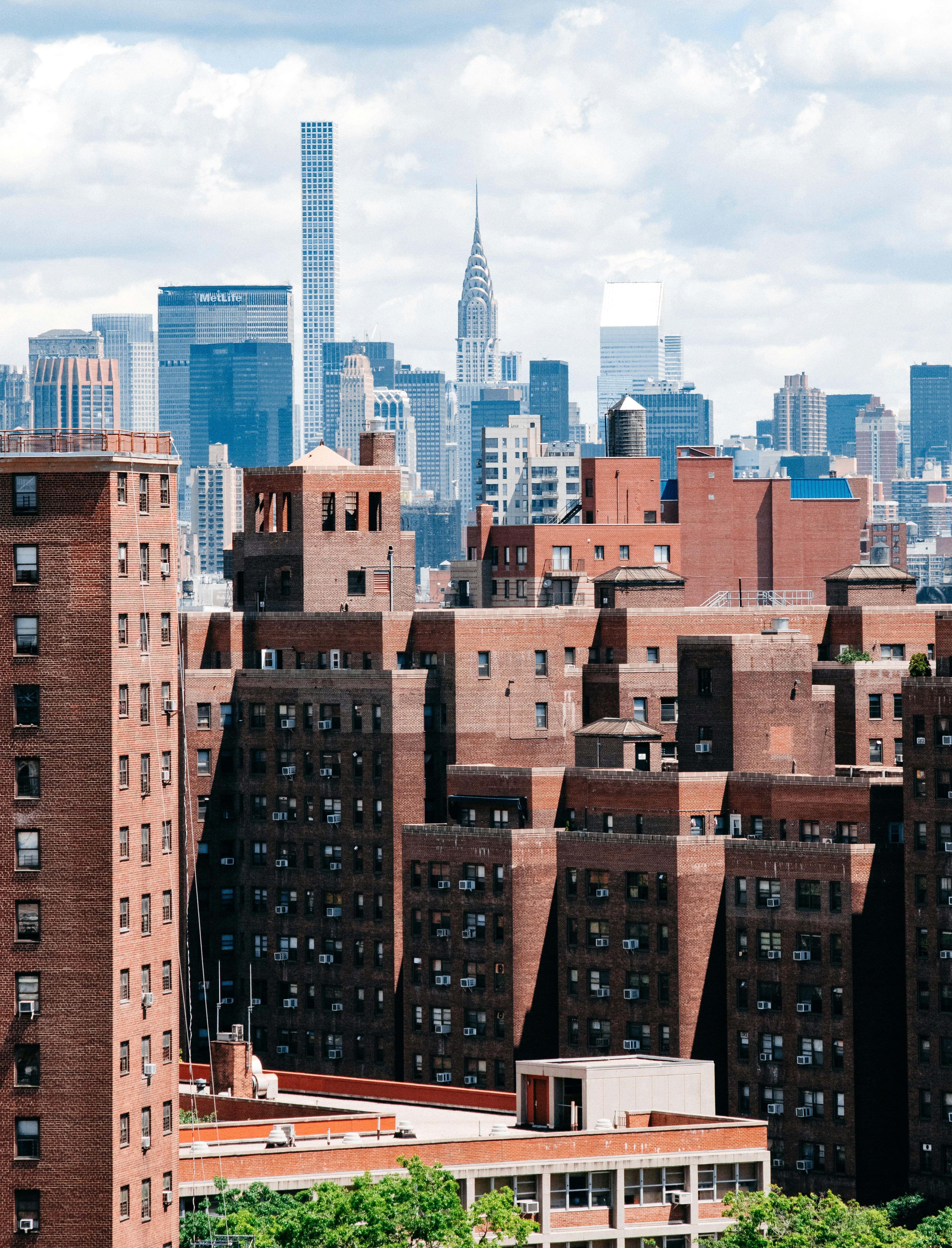 This is a view of NYC from the Brooklyn Bridge taken early June 2017. Edited in Lightroom with VSCO 6 presets.