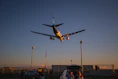 airplane on mid air