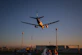 airplane on mid air