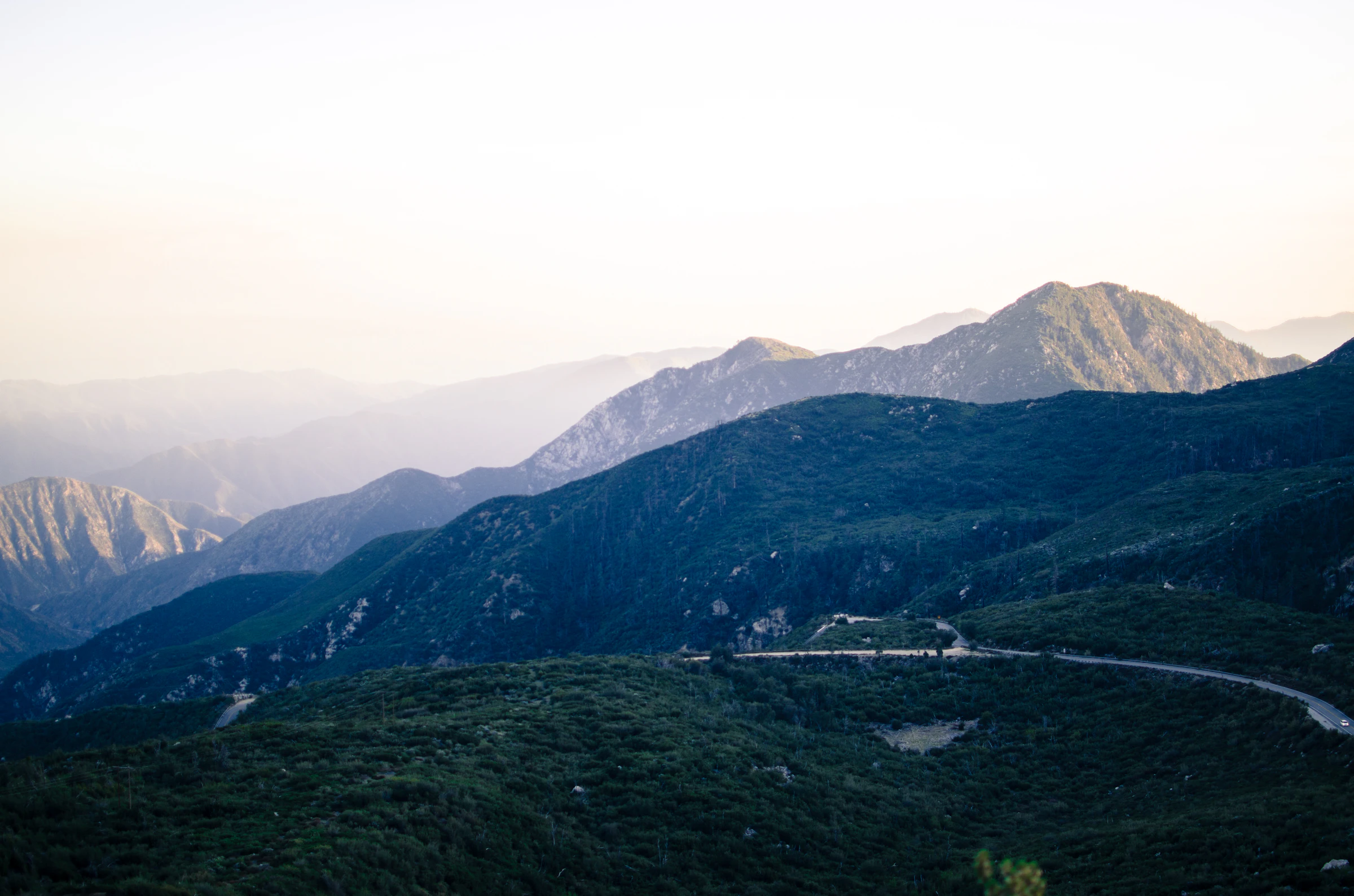 The San Gabriel Mountains above Glendora