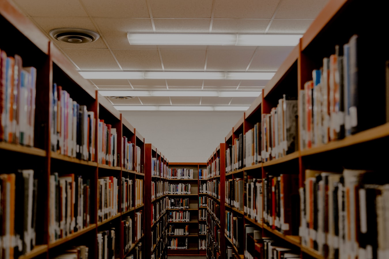 Library shelves