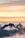 top view of mountain covered by clouds